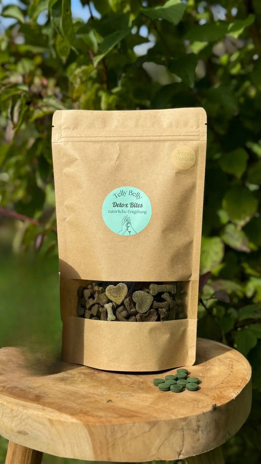Detox Bites – Vegane Hundesnacks mit Chlorella & Zeolith